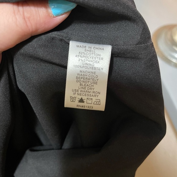 1. STATE Black Bodycon Sleeveless White Criss Cross Back Midi Dress - Picture 10 of 12